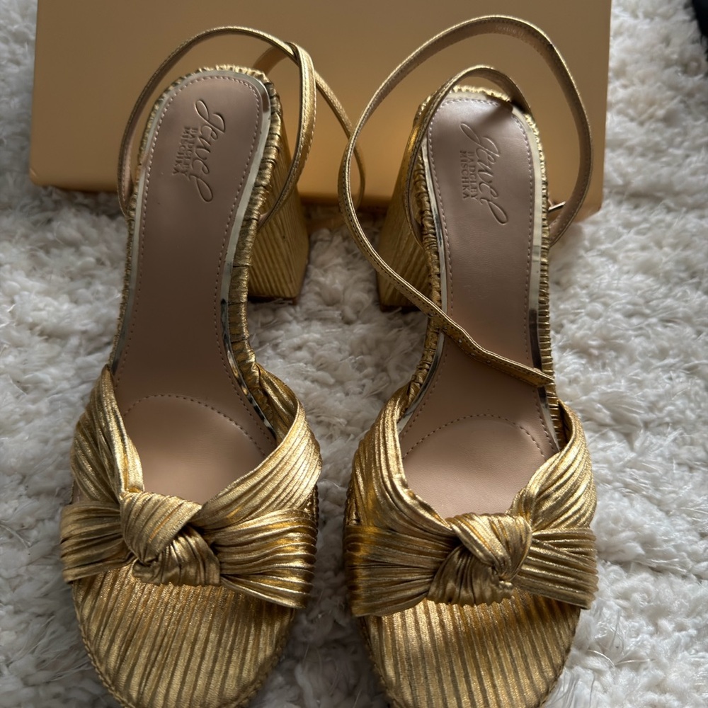 Badgley Mischka Slingback Block Heels